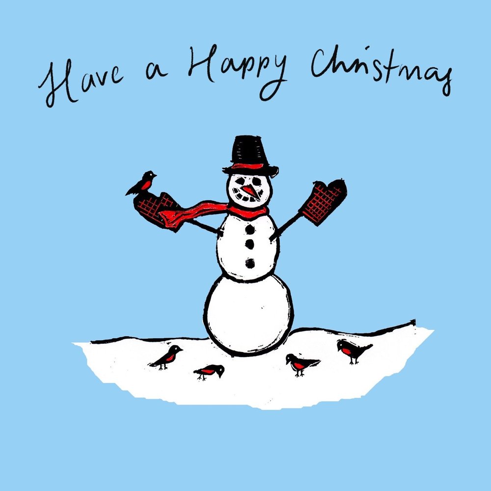 Snowman greeting card