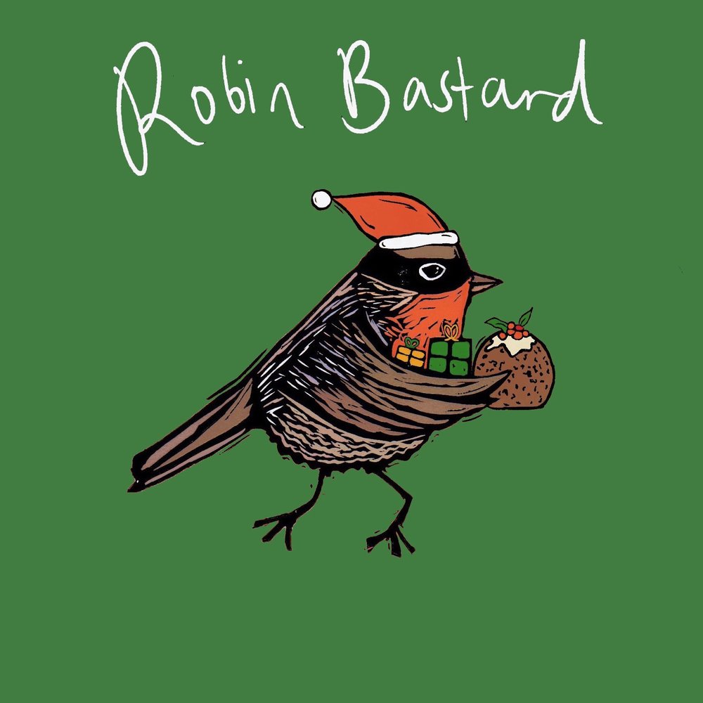 Xmas Robin greeting card