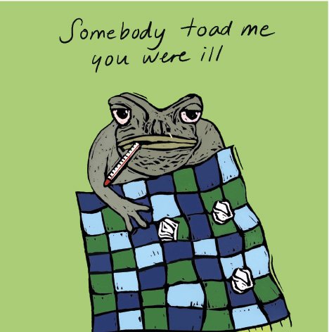 Somebody Toad Me greeting card