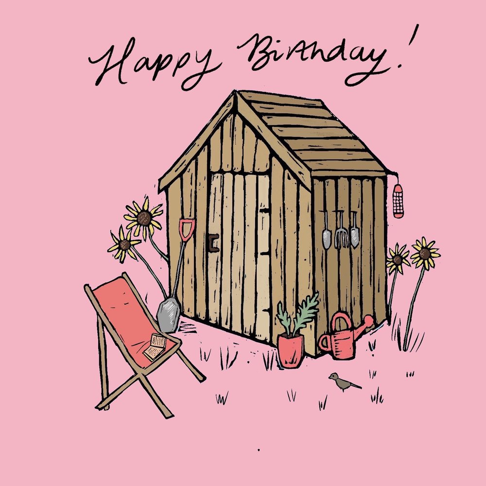 Allotment Bday greeting card