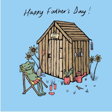 Dad's Shed greeting card