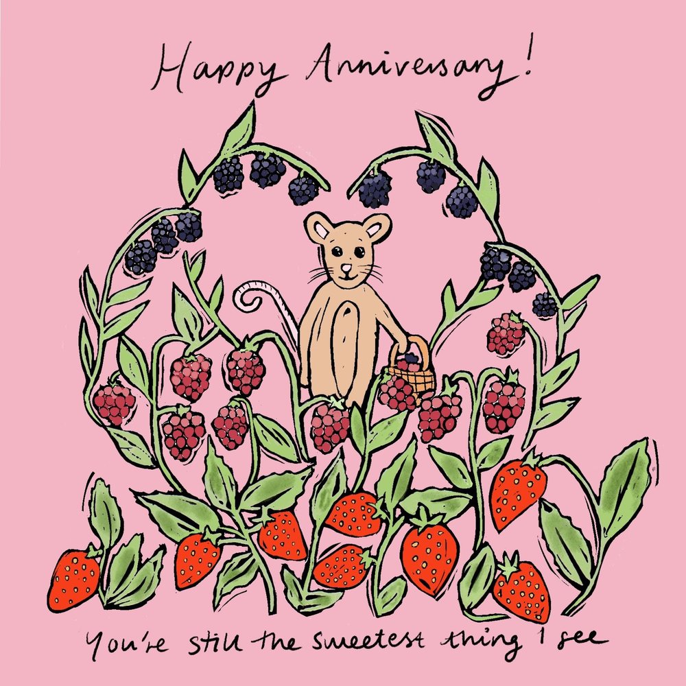 Love You Berry Much card artwork