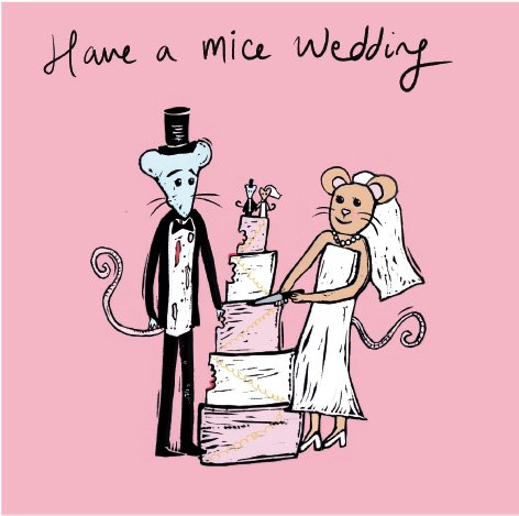 Mice Wedding greeting card