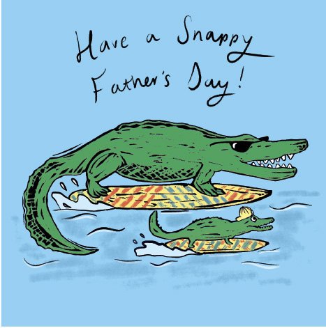 Snappy Birthday greeting card