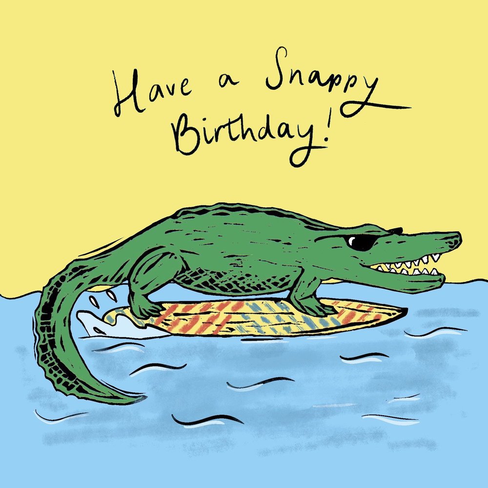 Snappy Birthday greeting card