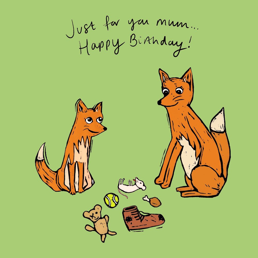 Just for You Mum card artwork