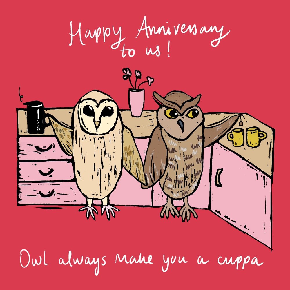 Owl Make You a Cuppa greeting card