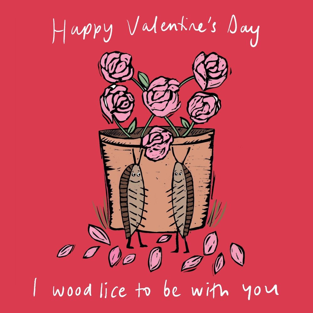 I Wood Lice to Be With You greeting card