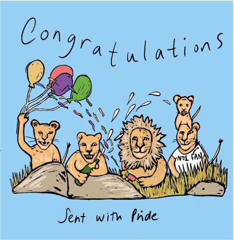 Sent with Pride card artwork