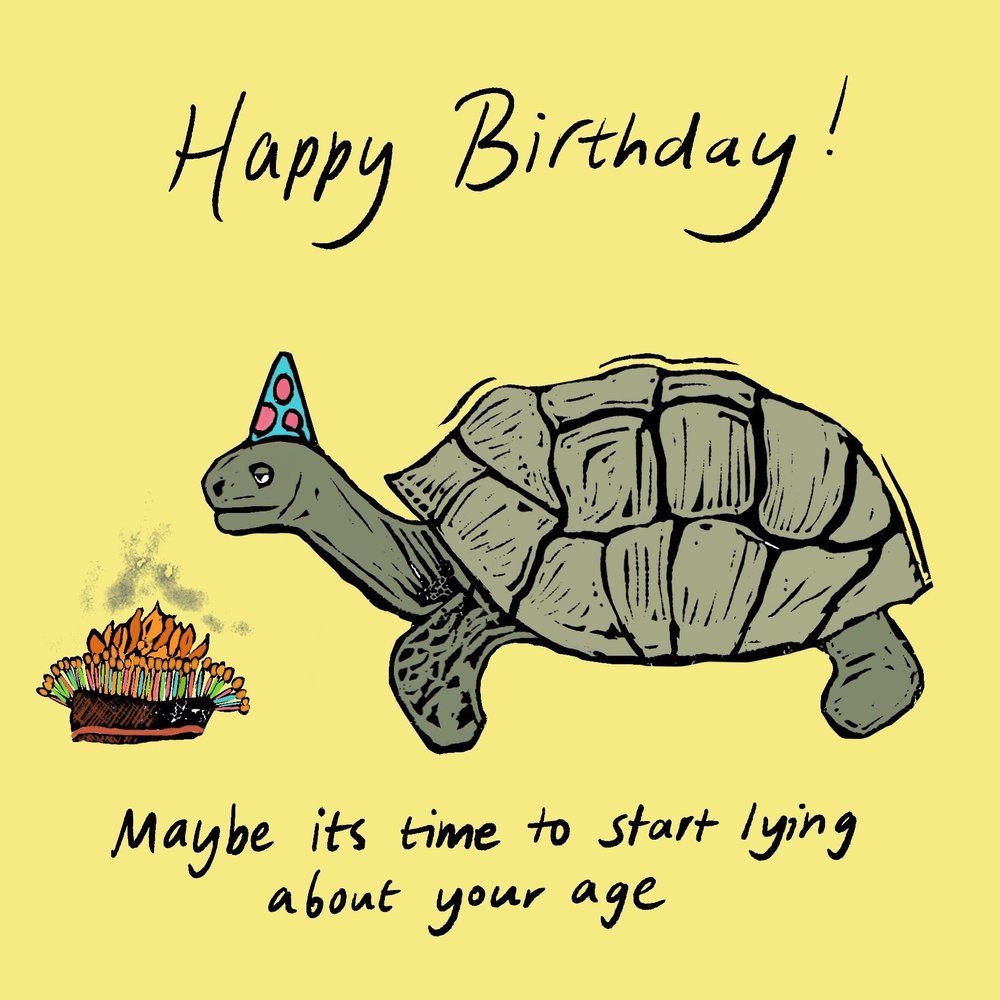 Time to Lie greeting card