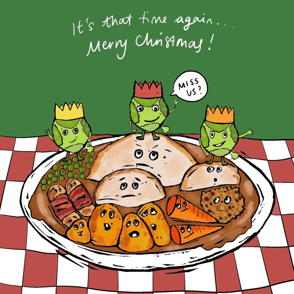 Return of the Sprouts greeting card
