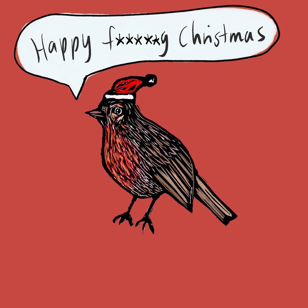 Rude Robin greeting card