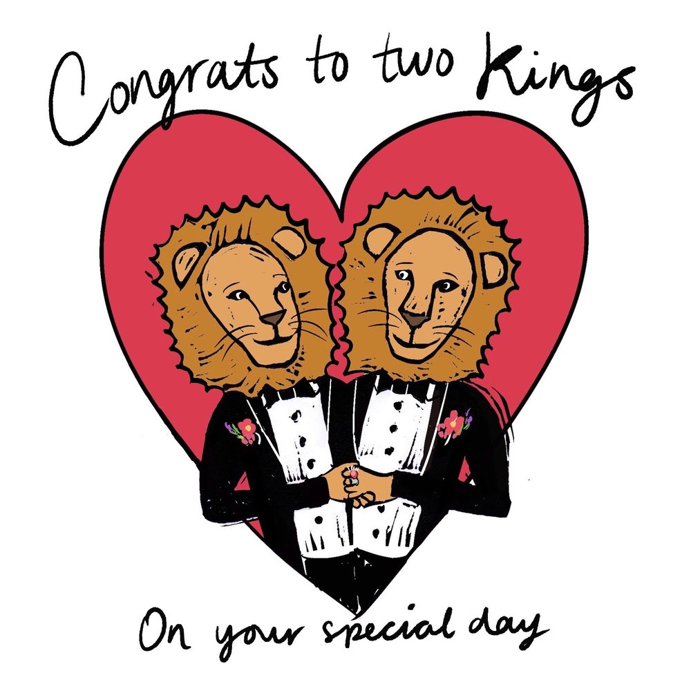 Two Kings greeting card