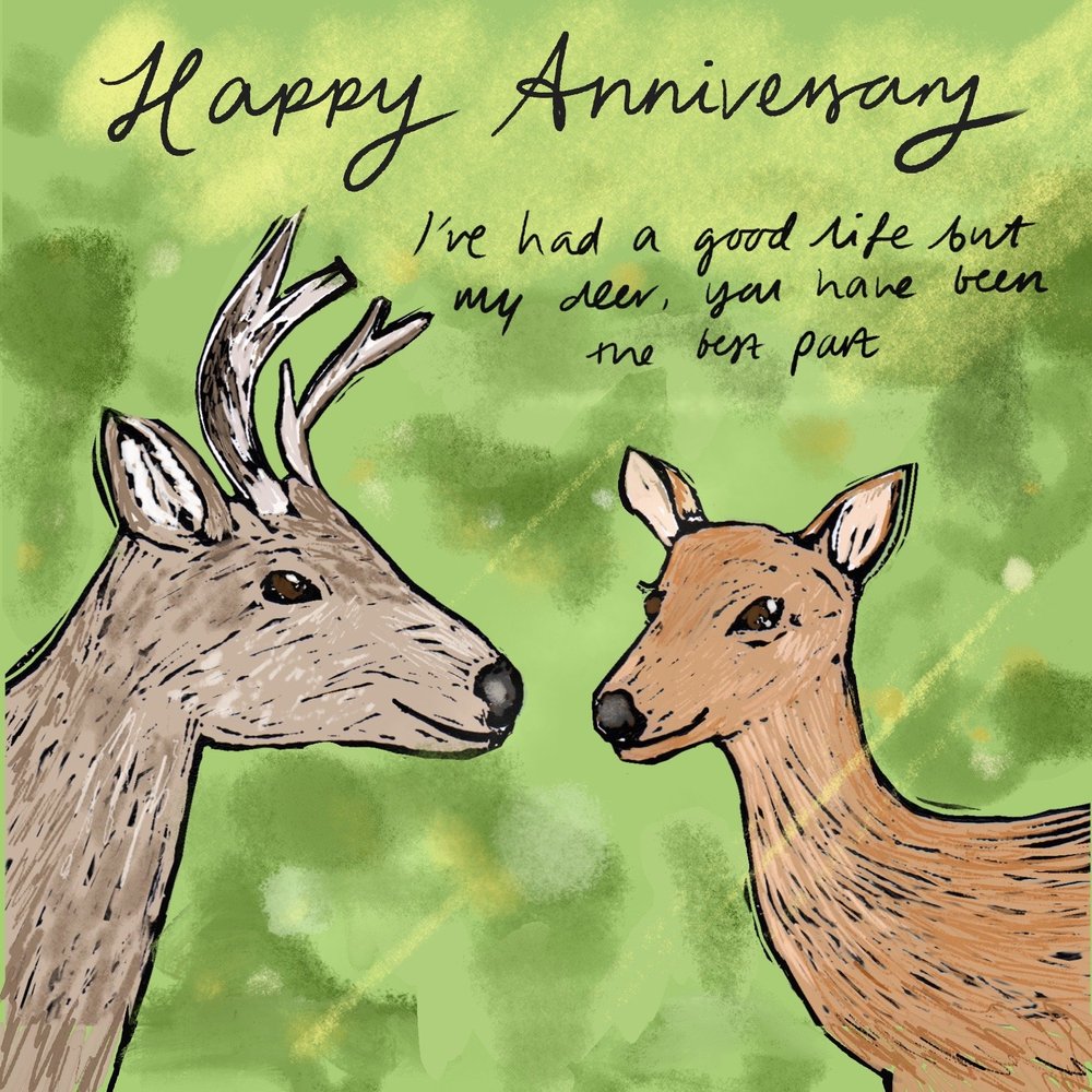 My Deer greeting card