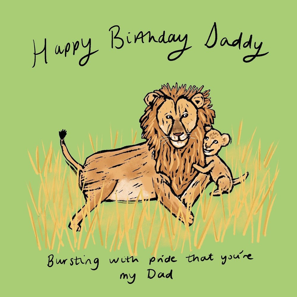 Pride for My Dad card artwork