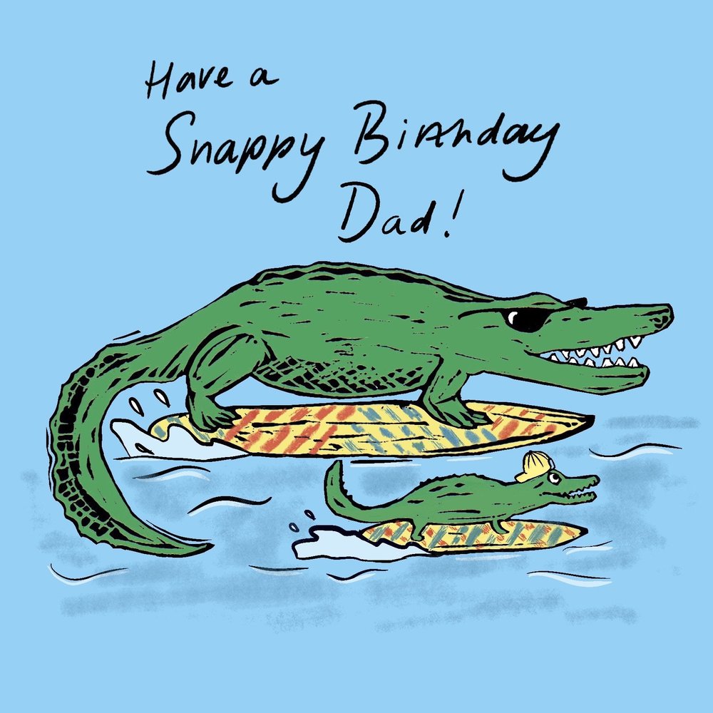 Snappy Birthday Dad greeting card