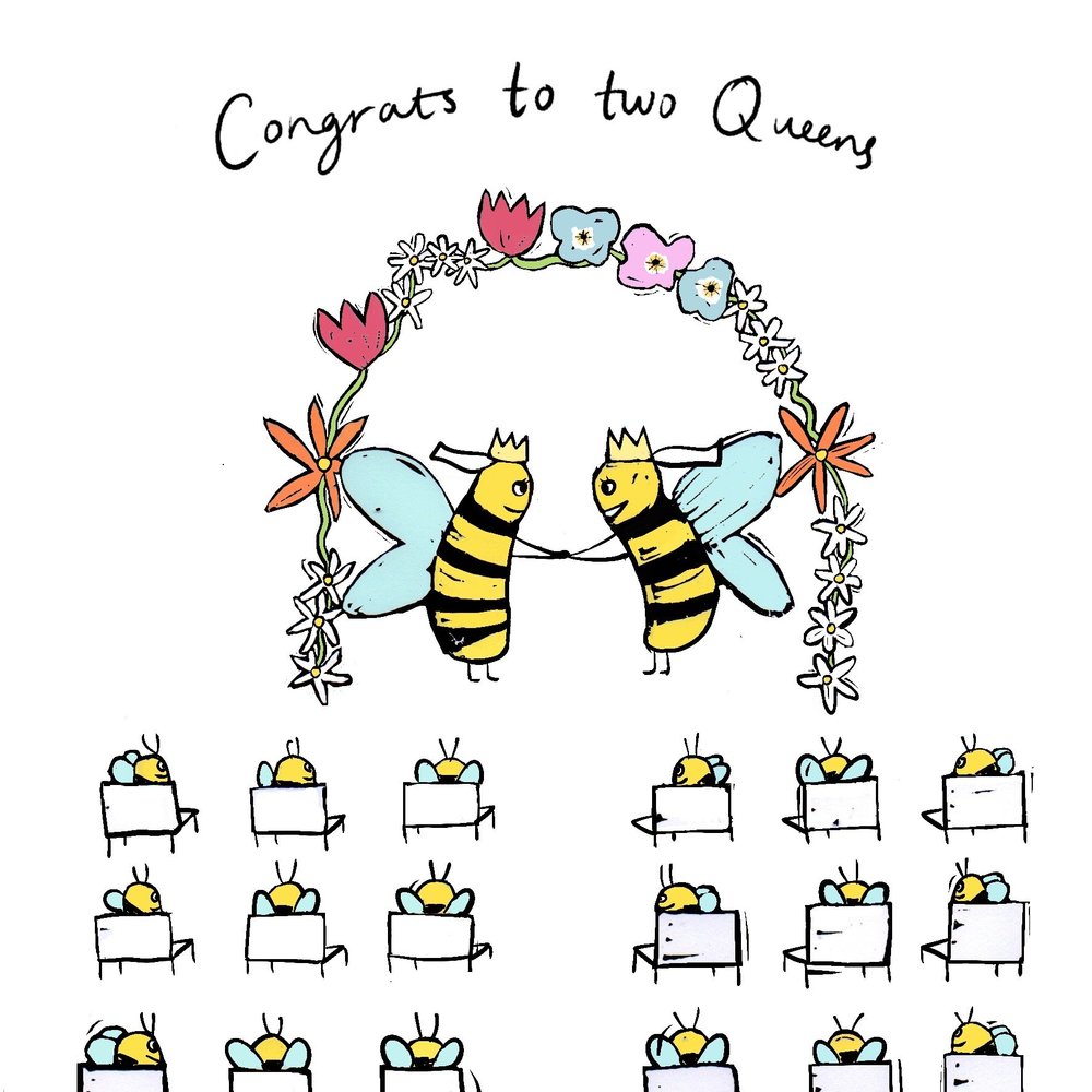 Queen Bee's greeting card