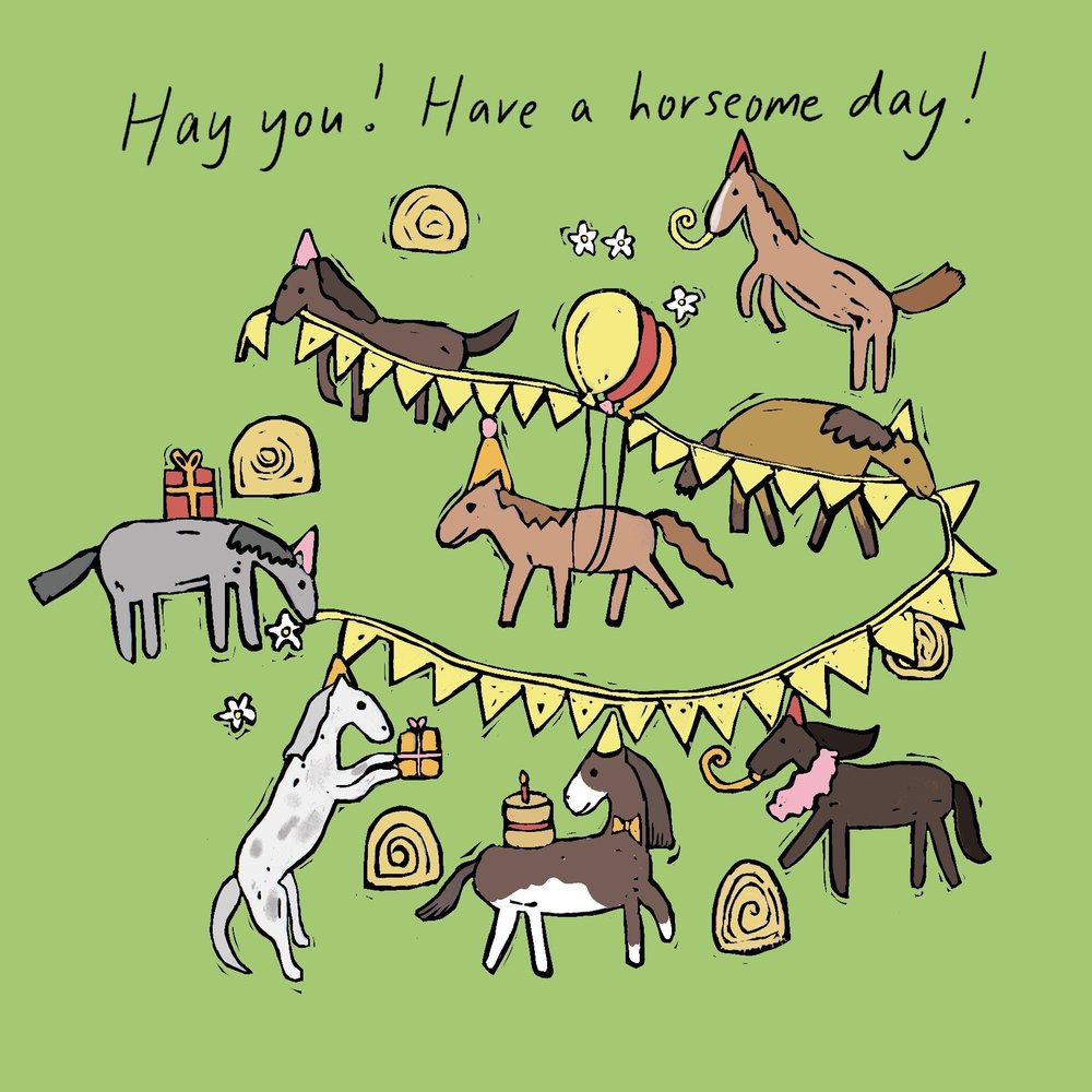 Horseome Day greeting card
