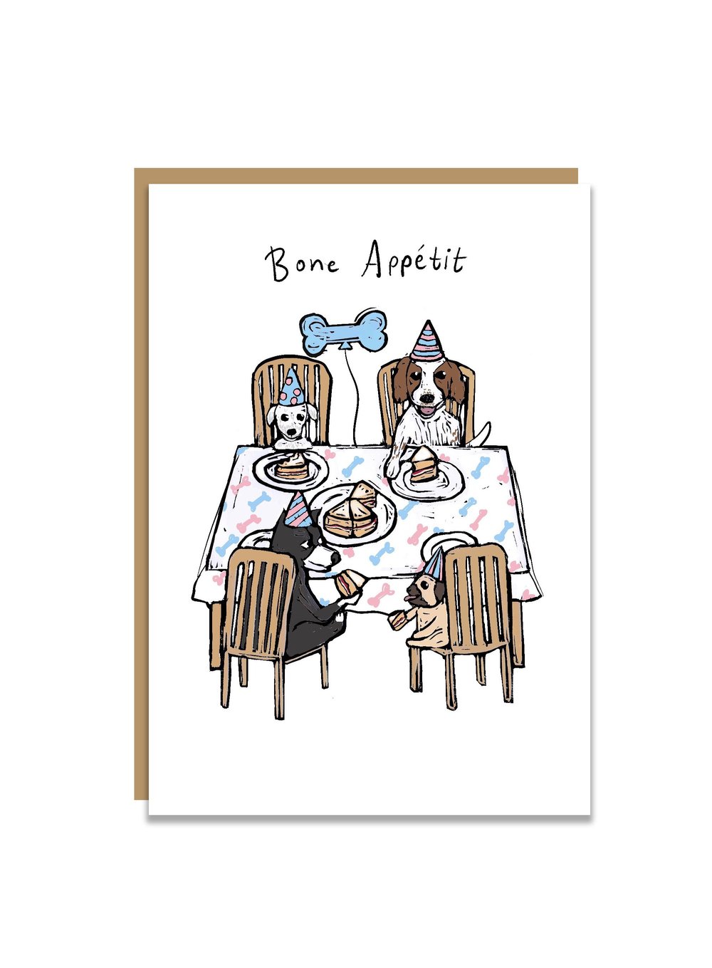 Bone Appetit greeting card