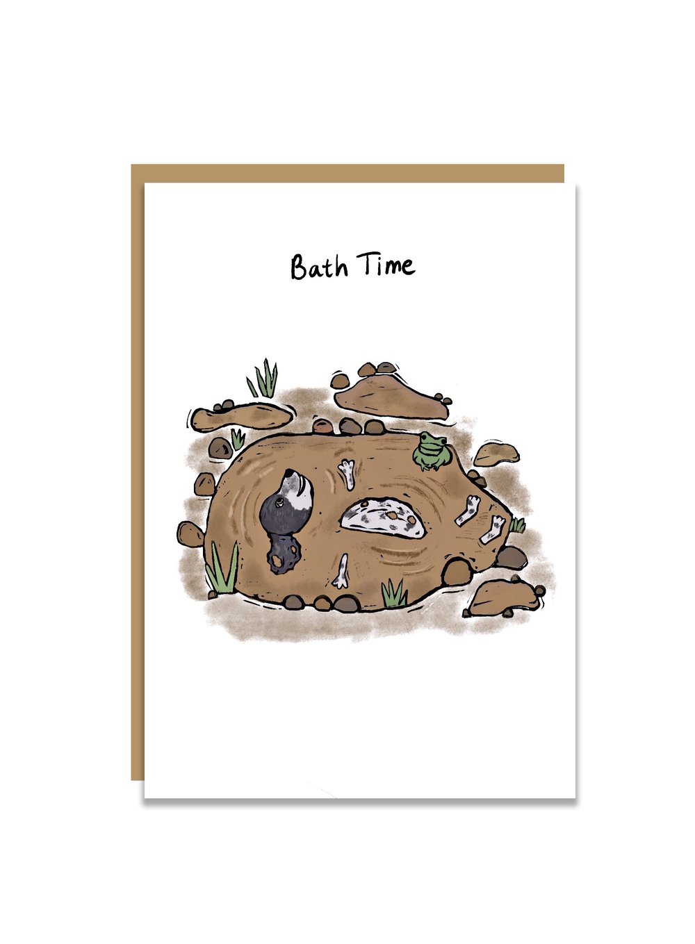 Bath Time card artwork