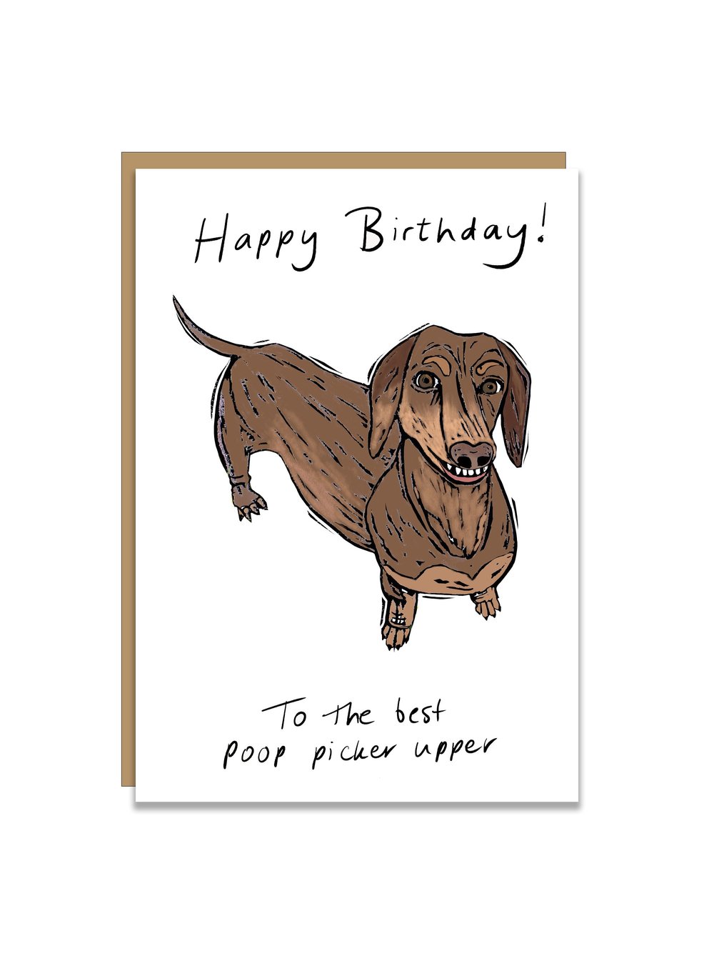 Poop Picker Upper greeting card